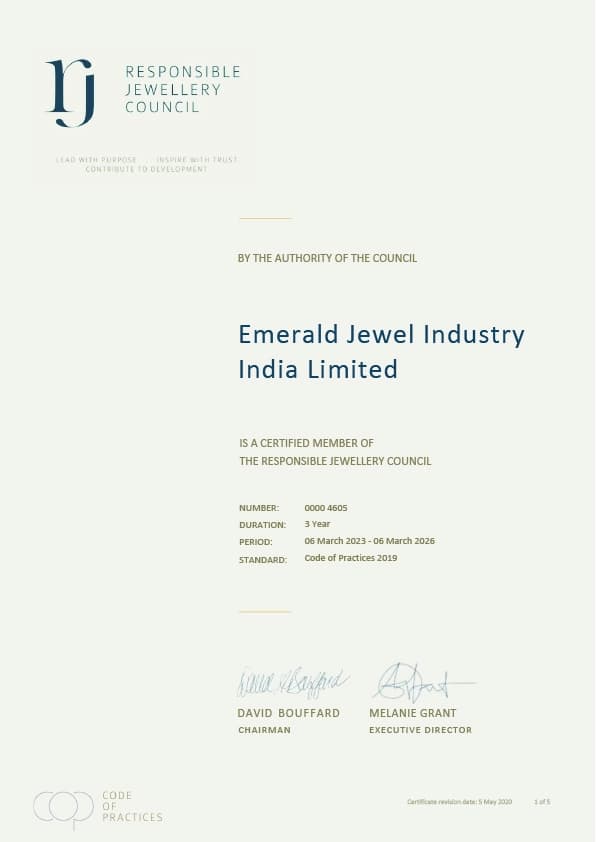 RJC Certificate